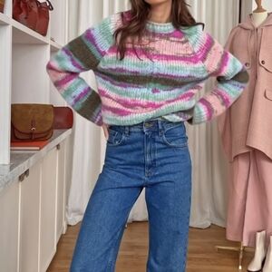 Sezane Sloane Jumper Multicoloured - Size L.  NO OFFERS PLEASE